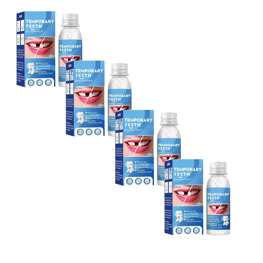 1-4 шт. Временный набор для зубов, зубы и промежутки, накладные зубы, твердый клей, клей для зубных протезов, отбеливание зубов, средство для красоты зубов, 30 мл