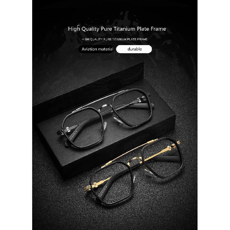 High Quality Brand Design Pure Titanium Men Anti Blue Light Radiation Glasses Computer Gaming Eyewear Women Blocking Ray Goggles