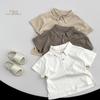 Children's Summer Cotton Short-Sleeve Polo - Korean Style Versatile Trendy Tee for Boys and Girls