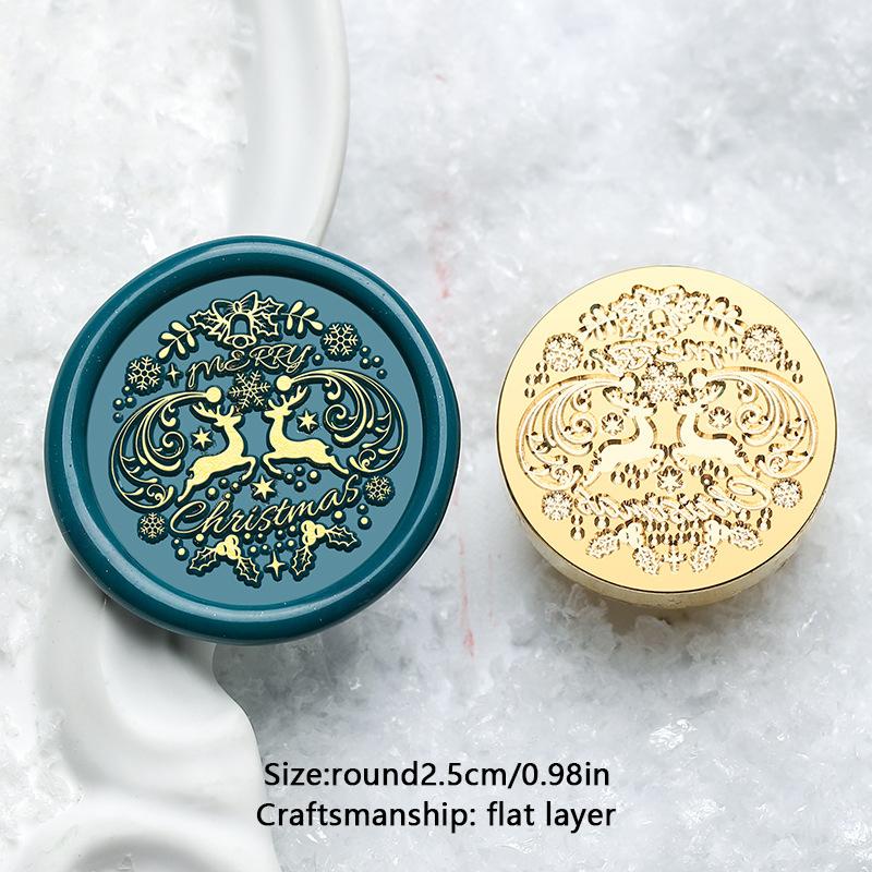 На Рождество Снежинка Снеговик Сургучные печати DIY Скрапбукинг Восковая печать Штамп Принадлежности для рукоделия Новый год Рождество DIY Подарок
