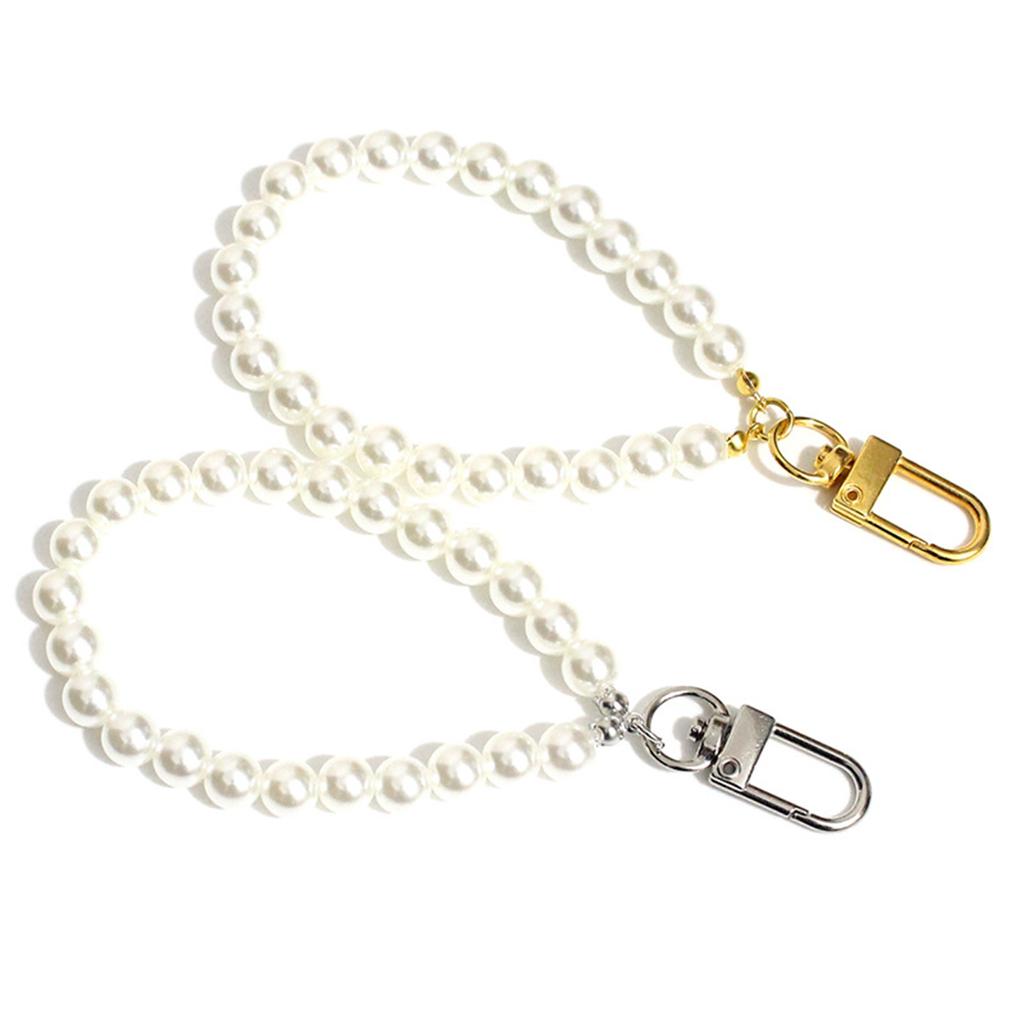 Мода Имитация Жемчуга Бусины Брелок Шнурок Ремешок на Запястье Шарм для Чехла Телефона Подвеска для Украшения Брелка Ремешок для Мобильного Телефона