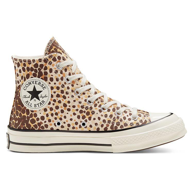 Converse 1970s Animal Print Chuck Classic Casual High-Top Canvas Shoes Unisex Sneakers Leopard-Print 167483C