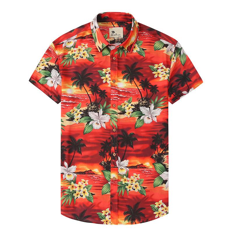 2026 Summer Hawaiian Casual Collared Floral Shirt for Men, Loose-fitting Beach Shirt