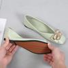 Fashion New Luxury Women's Shoes Flat Heel Shallow Mouth Single Shoes Square Head Fashion Fairy Style Gentle Casual Flat Shoes