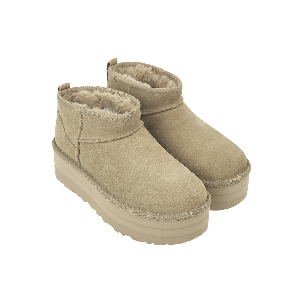 UGG Классические ультра мини-ботинки на платформе, женские кроссовки цвета горчицы, загар 1135092-MDSD