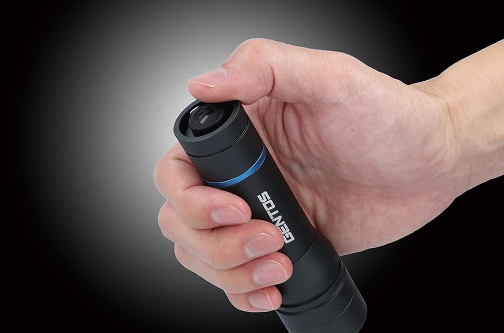 GENTOS LED Flashlight lumens brightness 3 hours runtime dustproof water resistant 1m Uses 3 AAA batteries Stella [520 / / / / waterproof] ST-143D