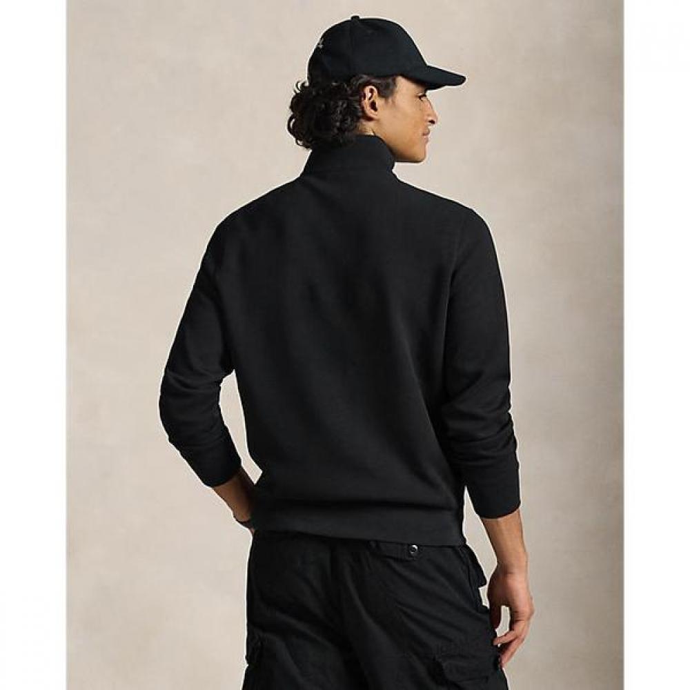 Polo Ralph Lauren Мужской пуловер с воротником-молнией на четверть, двойной вязки