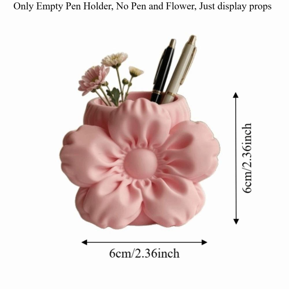 Makeup Brush Bin 3D Printed Pen Stand Simulation Floral Model Home Table Settings
