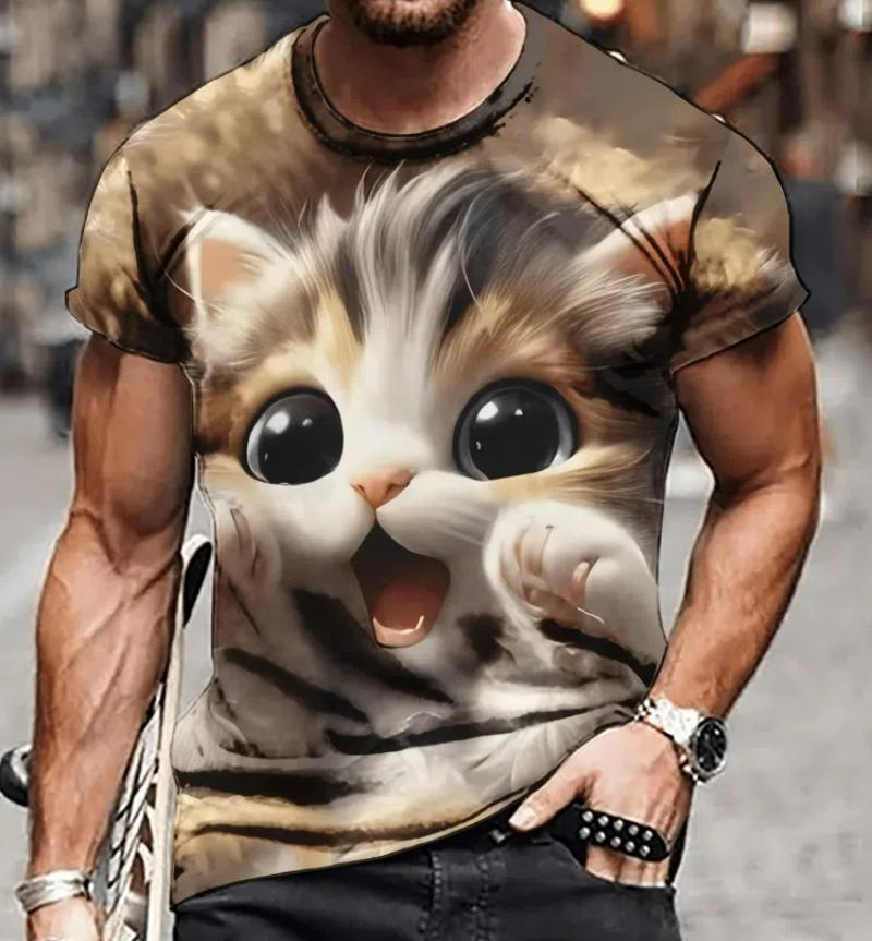 Футболка размера XXS-6XL Plus для мужчин, забавная одежда с принтом поцелуя обезьяны и губ, футболка с принтом 3D гориллы, унисекс, короткий рукав, топы, футболка