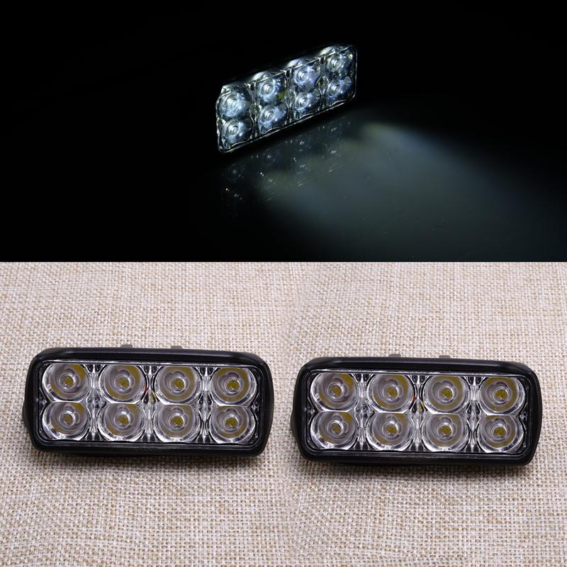 2Pcs 9-30V 10W 8LED Work Light Bar Spotlight Headlight Universal For Car Truck Motorcycle Boat Off-road SUV ATV UTV