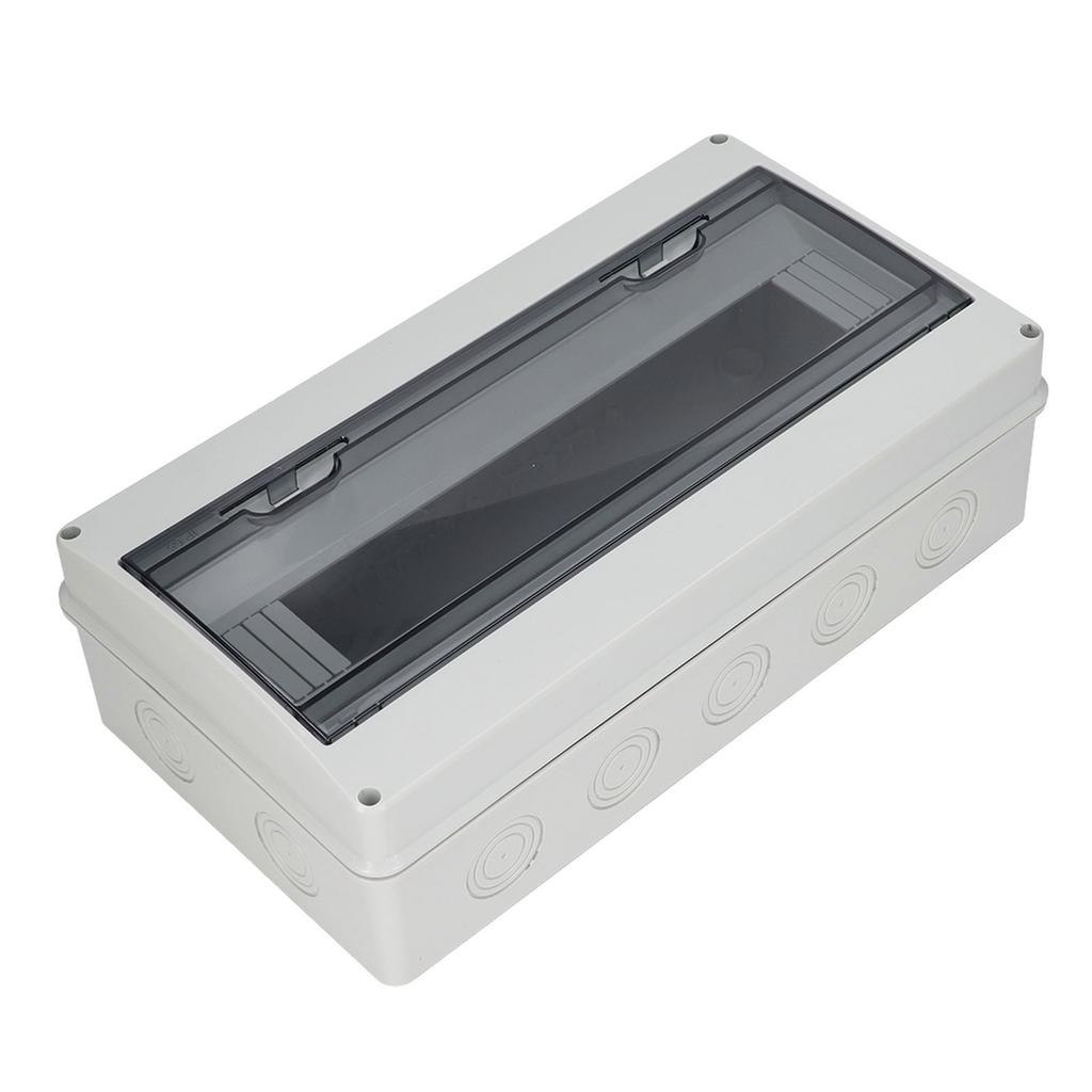 Распределительная коробка 18 выводов Водонепроницаемый Автоматический выключатель Пластиковая крышка Защитный корпус для внутреннего и наружного использования