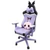Игровое кресло Allone Sanrio Characters Kuromi 67 x 67 x 124 см Фиолетовый e-sports Функция плавного наклона Регулируемое по высоте оголовье, поддержка поясницы,
