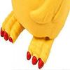 Style Rubber Chicken Squeak Dog Toy for Small, Medium or Large Pet Breeds, Play, Reduce Separation Anxiety, Yellow