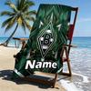 Custom Name Personalized Borussia Monchengladbach Print Beach Towel, for Trip Camping Beach Party Home Decor, Birthday Gift for Family & Friends