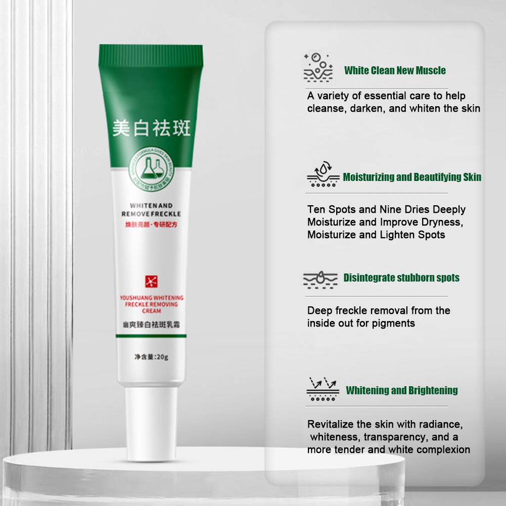 20 г отбеливающий крем от веснушек для удаления темных пятен на лице крем от мелазмы осветляет пигментацию лыжи P9L3
