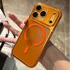 Luxury Transparent Wireless Charge Magsafe Phone Case for iPhone 17 Air 16Pro 15 17Pro Max Clear Lens Protection Hard Back Cover