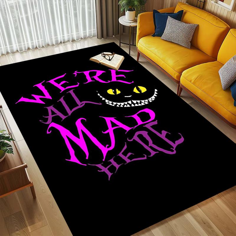 Alice'S Quote Living Room Nonslip Area Rug Soft Carpet For Bedroom Game Playroom Sofa Office Home Decor Doormat Christmas Gift C922415