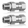 Pressure Washer Swivel Fitting Anti Twist 3/8 NPT Male To Female Stainless Steel Connector Joint For Pressure Washer Gun, Hose