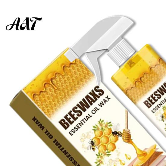 Wood Restoration Spray Beeswax for Wood, Bees Wax Furniture Polish And Cleaner with Sponge Towel, Natural Floors Cabinets, Care Shine Protection