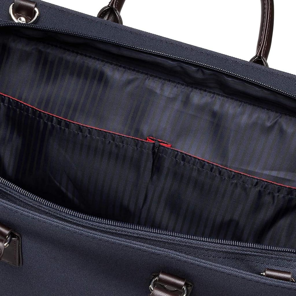 Business Bag Cordura Water Repellent A4 Inch PC Compatible 2WAY Free Standing Large Capacity Navy X Chocolate [Gatsby] 13.3 Men's