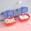 Портативный детский ланч-бокс, детский контейнер для прикорма, контейнер для сухого молока с ложкой, контейнер для хранения продуктов