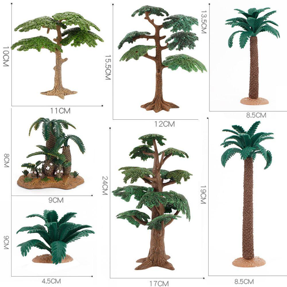 Layout Accessories Dollhouse Ornament Jurassic Period Plants Miniature Trees Bush Scene Model Fairy Garden Decoration