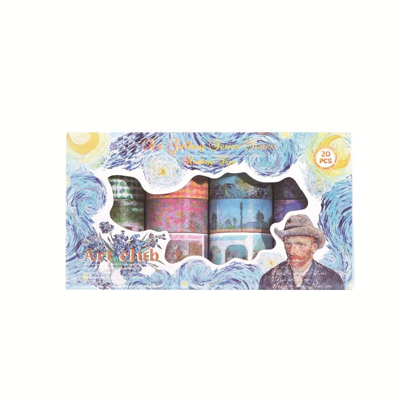 Artistic Unicorn & Animal Sticker Gift Box: 20 Rolls for DIY Kids' Handbooks