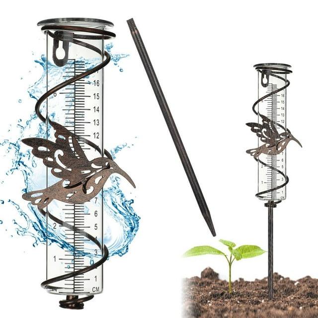 Hummingbird Rain Gauge Tube Replacement 17 Inch Cold And Crack Resistant Plastic Rain Gauge Tube For Outdoor Yard Garden