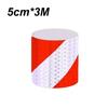 1 Roll Shining Reflective Safety Warning Tape - Self Adhesive Twill Printing, High Visibility for Car, Auto Safety Accessory