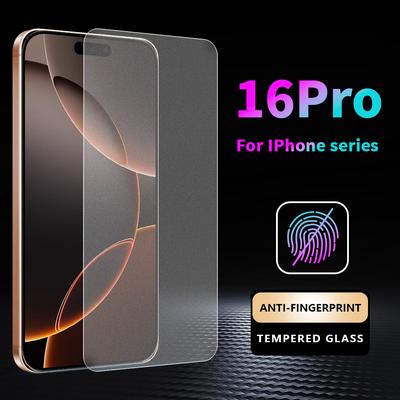 Матовое закаленное защитное стекло для iPhone 16 Pro
