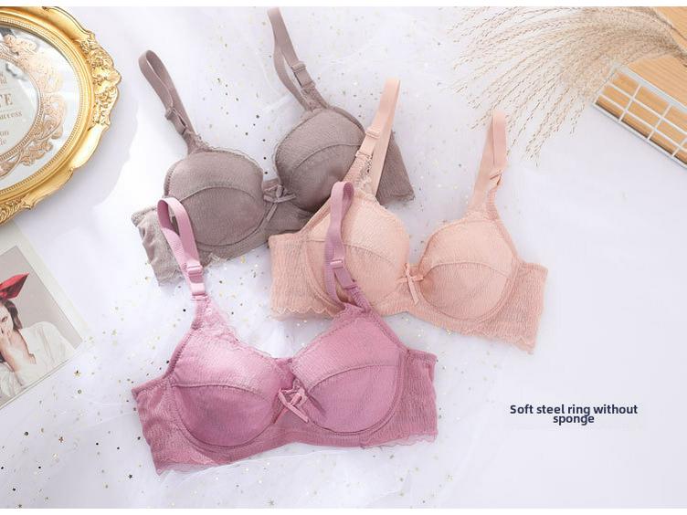 Women's Thin Push-Up Bras - Large Size, No Sponge, Comfortable, Anti-Sagging Design