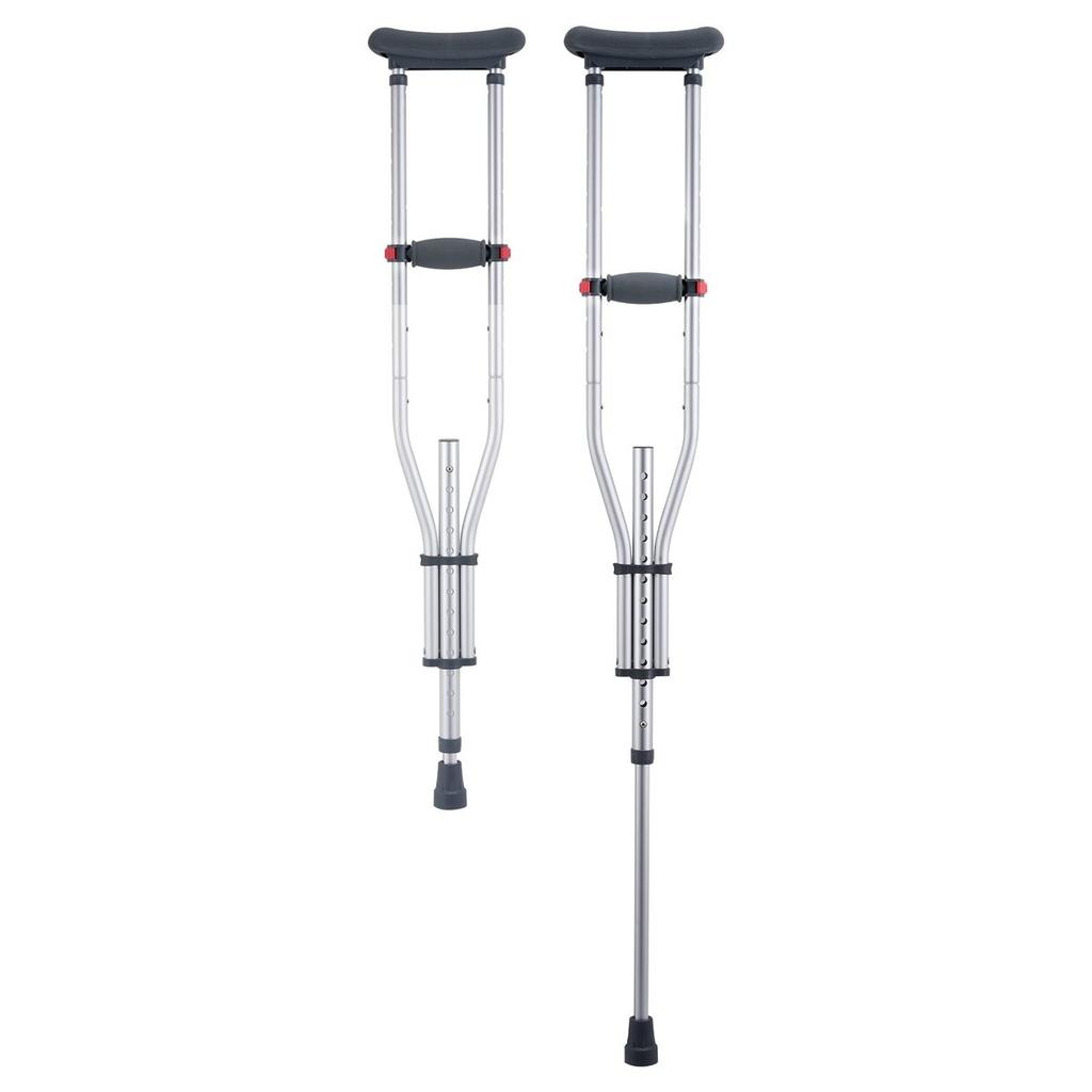 Underarm Crutches 13-Level Height Adjustable Under Arm Walking Crutches