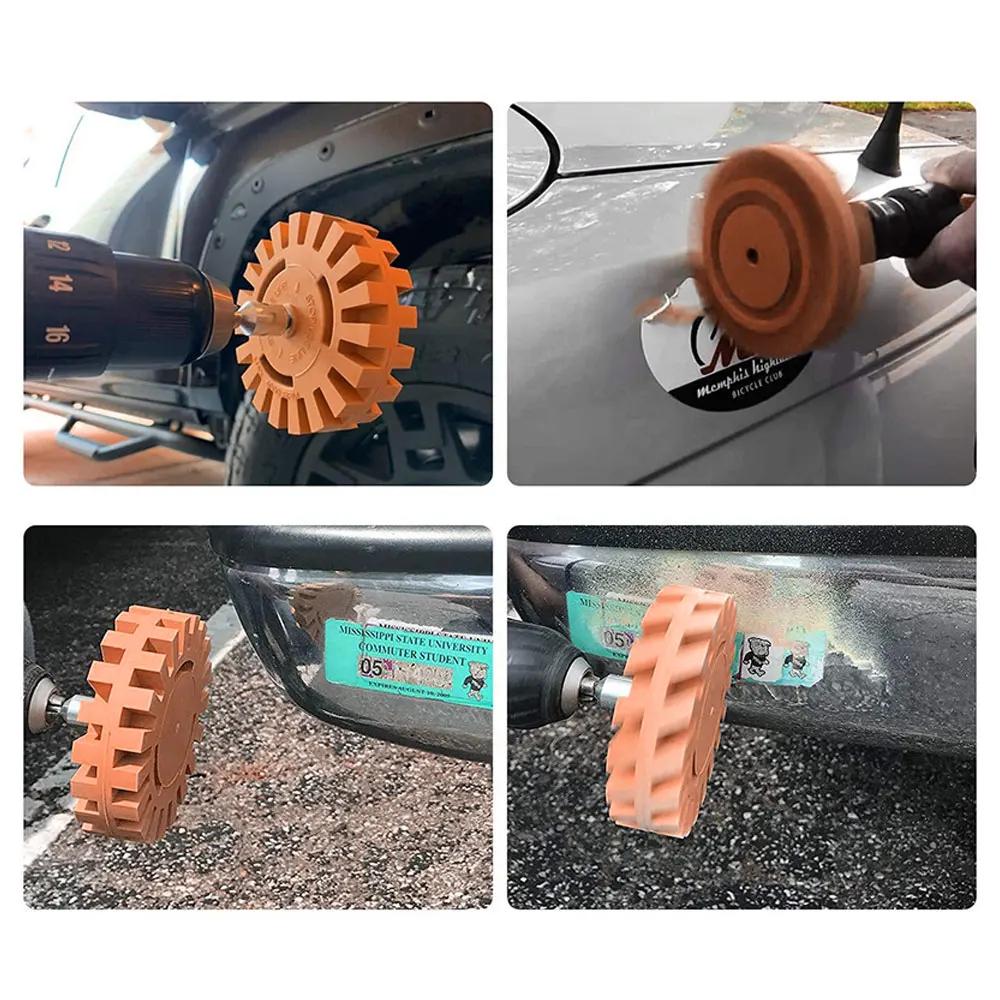 20mm/15mmCar Pneumatic Durable Rubber Eraser Wheel Removal Pad Adhesive Remover Tool Removing Decals and Stickers from car Paint
