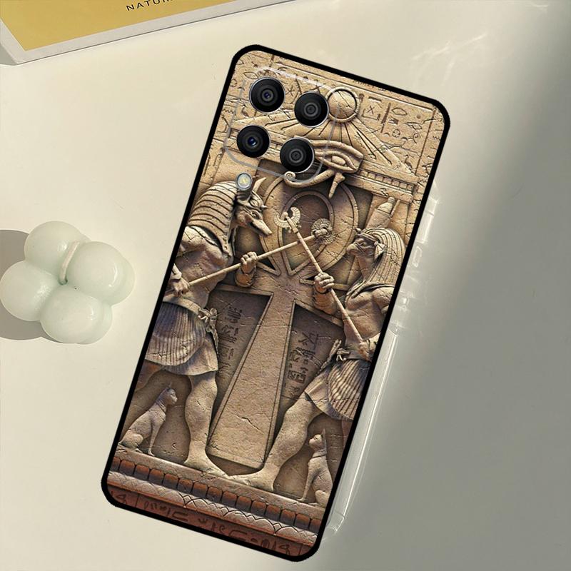Egypt Pharaoh Mural For Samsung Galaxy M16 M06 M12 M55 M15 M35 M14 M34 M54 M11 M21 M31 M13 M33 M53 M32 M52 Case