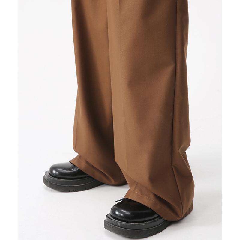 Прямые брюки больших размеров, весенне-осенние мужские простые свободные брюки со средней талией