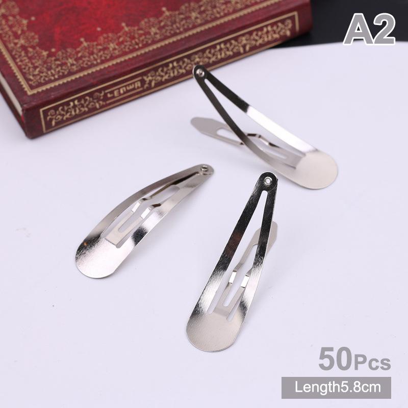 50 шт. простые металлические заколки для волос, серебро, золото, черный зажим Bb, сделай сам, ручная работа, головные уборы для девочек