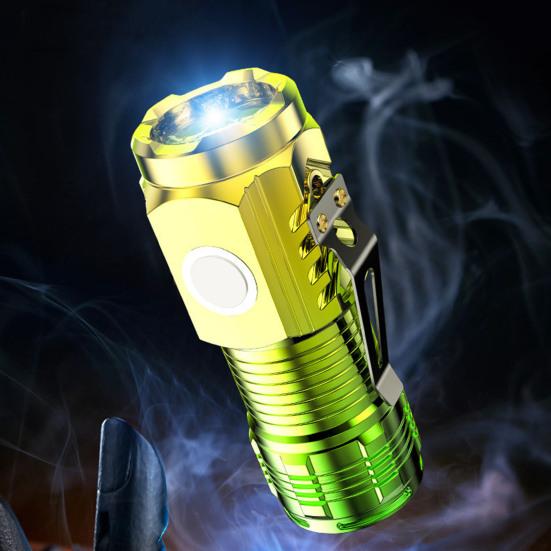 Светодиодный фонарик для кемпинга на открытом воздухе, высокие люмены, ультра-яркий, несколько режимов освещения, мини-размер, перезаряжаемый светодиодный фонарик для экстренного использования