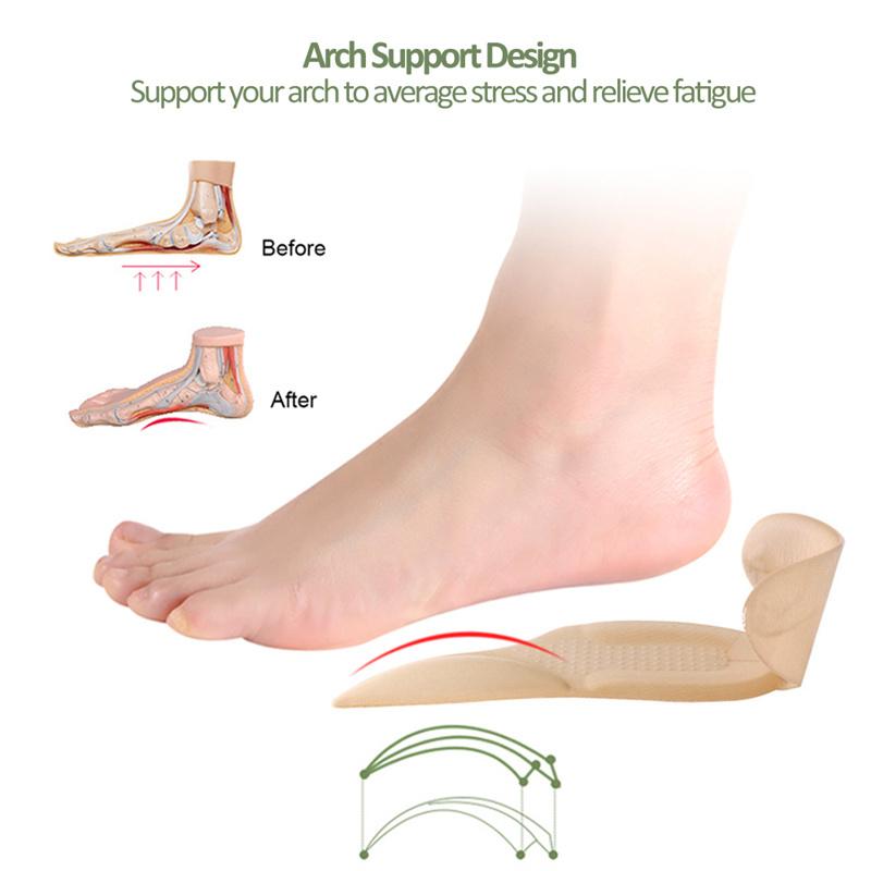 Подпяточники для женщин, стельки для обуви на высоком каблуке, регулируемый размер, самоклеящиеся наклейки, ручки для подкладки, защитные вставки для ног