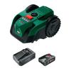 Robot Tondeuse - - Visimow 18V-100 - Batterie 4,0 Ah Incl. - Largeur De Coupe 16 Cm - Surface 100 M²