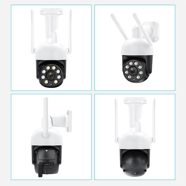 Techage 4MP PTZ WIFI IP Camera Speed Outdoor Wireless AI Security Surveillance IP Camera Full Color Night Two Way Audio ONVIF