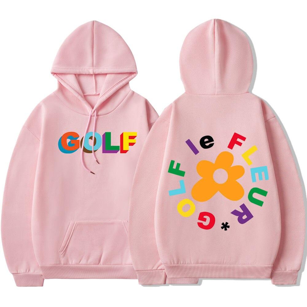 Golf Wang Le Fleur Flower Vote Igor Tyler The Creator Skate Hoodie Men Casual Hip Hop Sweatshirts Double Sided Print Pullover