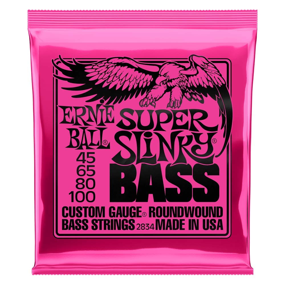 [Authentic] Ernie Ball 2834 Bass Strings (45-100) for Super Slinky Bass