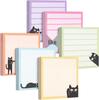 Многоразовые милые кошачьи стикеры для планировщика, холодильника, сообщений, мультяшный блокнот для заметок