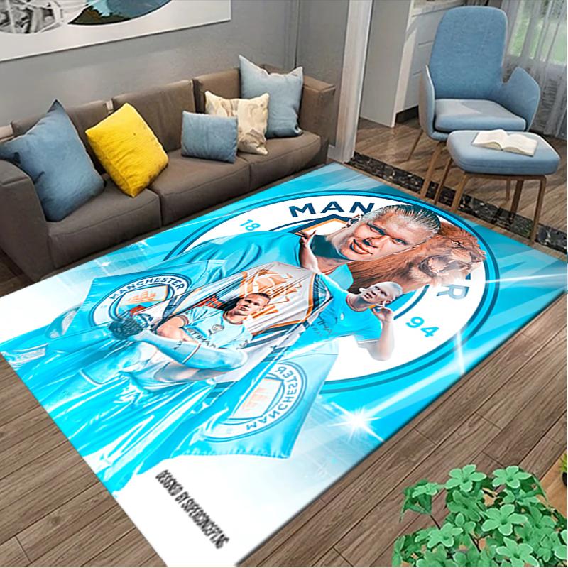 [1pc Erling Haaland Office Chair Carpet] Digital Printed Area Rug for Home & Game Room Use, Soft Indoor Sofa Chair Mat