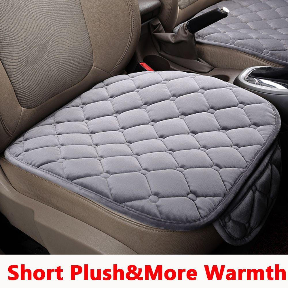 Pad For Car Interior Accessories Wool Plush Car Seat Cover Cushion Anti-slip Auto Protector