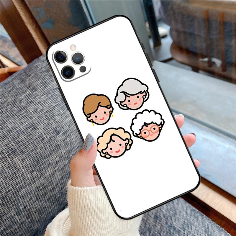 Золотой чехол для телефона Betty White для iPhone 16 15 13 12 11 14 Pro Max 12 13 mini XR 15 16 Plus 16e Защитный корпус