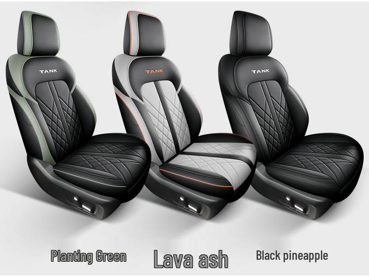 Новая модель Полностью кожаная подушка на сиденье автомобиля для Tank 300 - Универсальная посадка для пятиместного автомобиля, Все сезоны