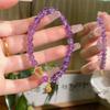 Natural Crystal Beaded Bracelet Women Amethyst Citrine Handmade Jewelry