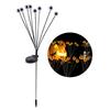 Solar Eyeball Lights Halloween Outdoor Stake Lights Colorful Glowing Ghost Eye Design Waterproof Decorative