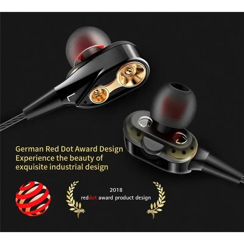 Оригинальные наушники QKZ CK8 4D Copper Driver HiFi, спортивные наушники, бас-стереогарнитура, музыкальные наушники-вкладыши 3,5 мм с микрофоном